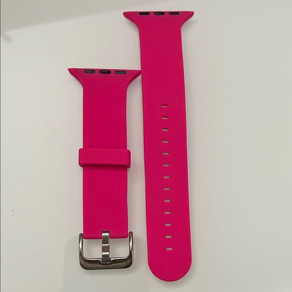 Pink Silicone Smartwatch Band size 42 mm